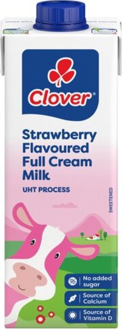 Clover Full Cream UHT Strawberry Milk 1L