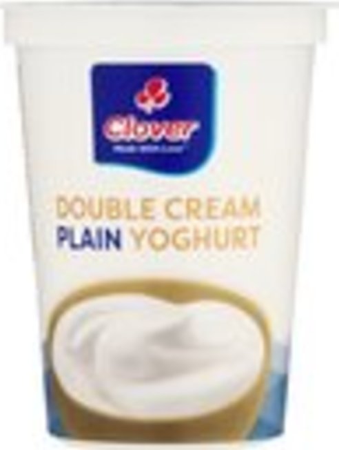 Clover Double Cream Plain Yoghurt 150g