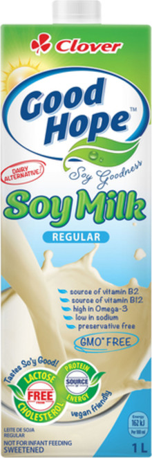 Clover Good Hope UHT Regular Soya Milk 1L