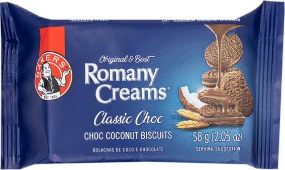 Bakers Classic Choc Romany Creams 58g