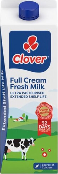 Clover Ultra Pasteurised Fresh Full Cream Milk 2L