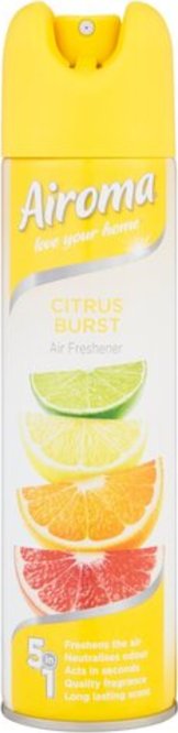 Airoma Citrus Burst Air Freshener Aerosol 210ml