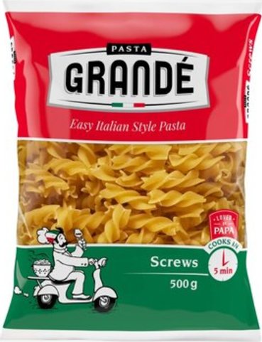 Pasta Grande Screws 500g