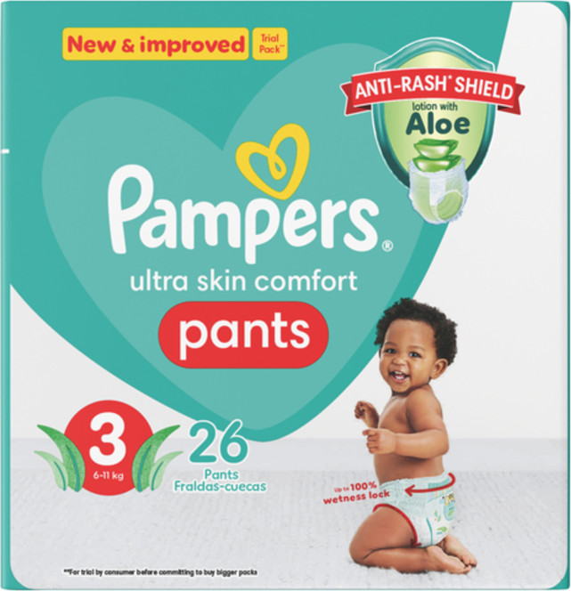 Pampers Pants Active baby Carry Pack  Pants Size 3 Midi 26