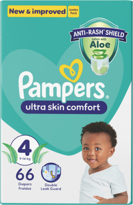Pampers Baby Dry Size 4 Jumbo Pack 66 Nappies
