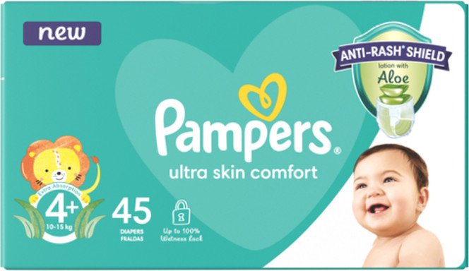 Pampers Active Baby Maxi Plus Value Pack 45