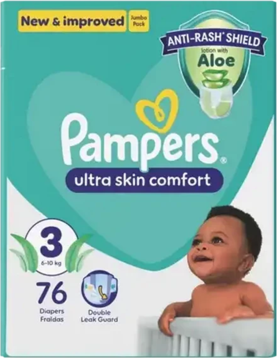 Pampers Active Baby Midi Size 3 Jumbo Pack 76