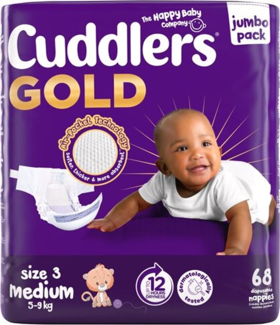 Cuddlers GOLD Diapers Jumbo Pack Size 3 68's