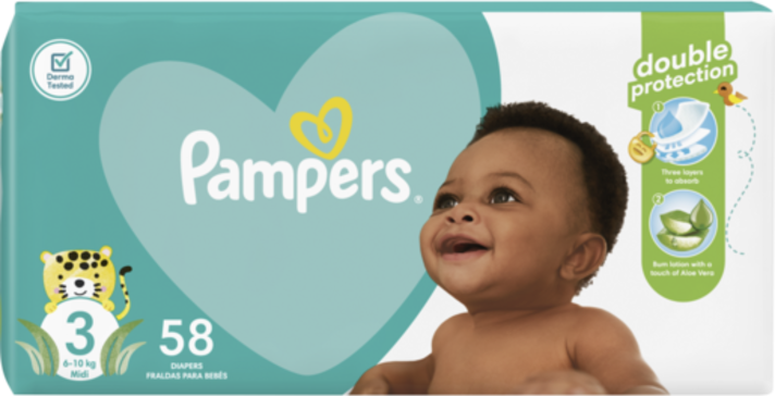 Pampers Active Baby Size 3 Midi Value Pack 58