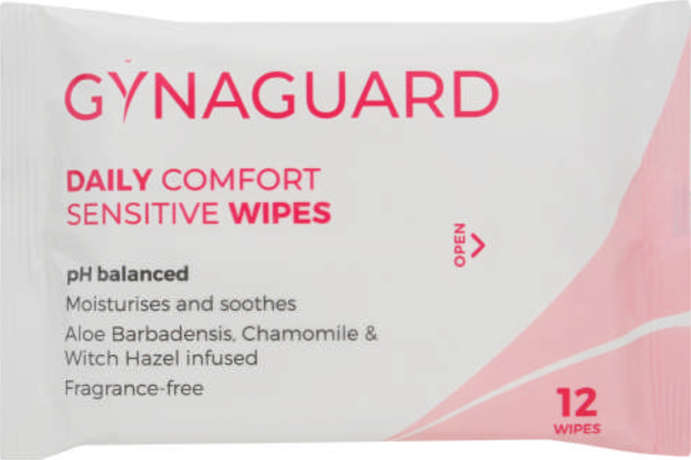 Gynaguard Intimate Wipes 12 in a pack