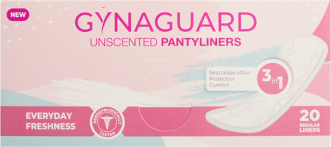 Gyna Guard Unscented Pantyliners 20 Pack