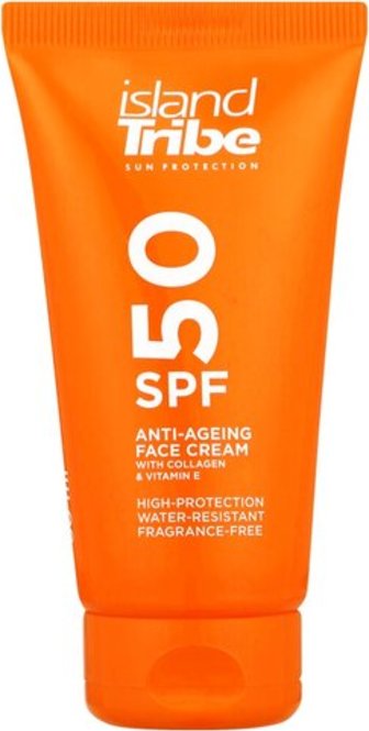Island Tribe SPF 50 Anti Age Face Cream with Collagen 50ml