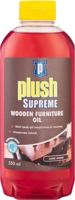 Plush Wooden Furniture Oil (Dark Colours) 550ml