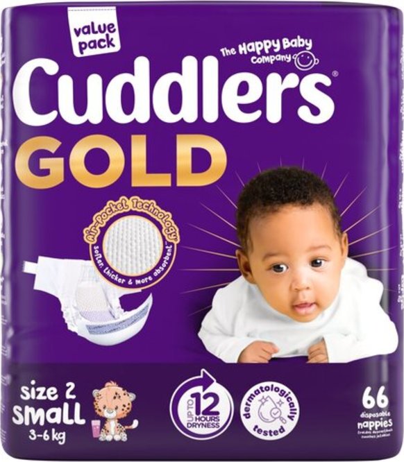 Cuddlers Gold Value Pack Size 2 58's