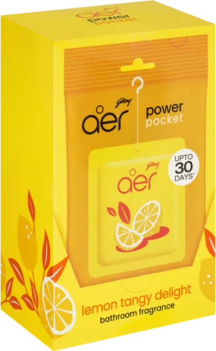 Godrej Aer Power Pocket Lemon Tangy Delight 10g 6 pack