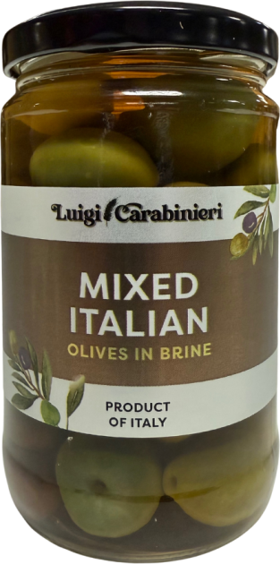 Luigi Carabinieri Mixed Italian Olives In Brine 290g