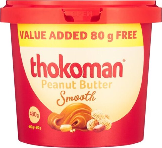Thokoman Peanut Butter Smooth 480g