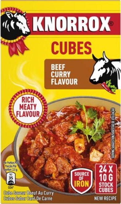 Knorrox Beef Curry Stock Cubes 24 x 10g