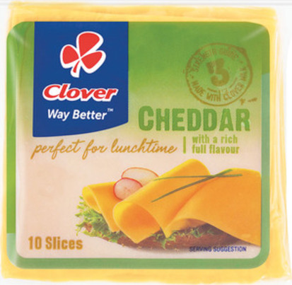 Clover Individually Wrapped Cheddar Slices 200g