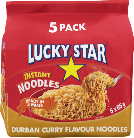 Lucky Star Instant Noodles Durban Curry Flavoured (5 pack)
