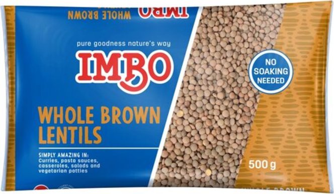 Imbo Brown Lentils 500g