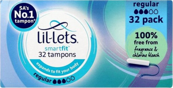 Lil-Lets Smartfit Regular Non-Applicator Tampons 32 Pack
