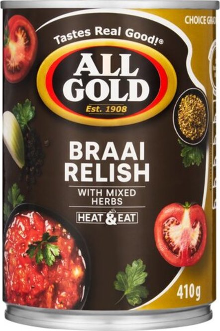 All Gold Braai Relish 410g