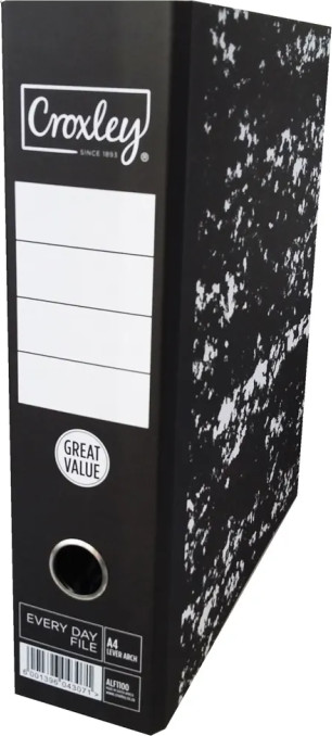 Croxley A4 lever Arch File - Mottled