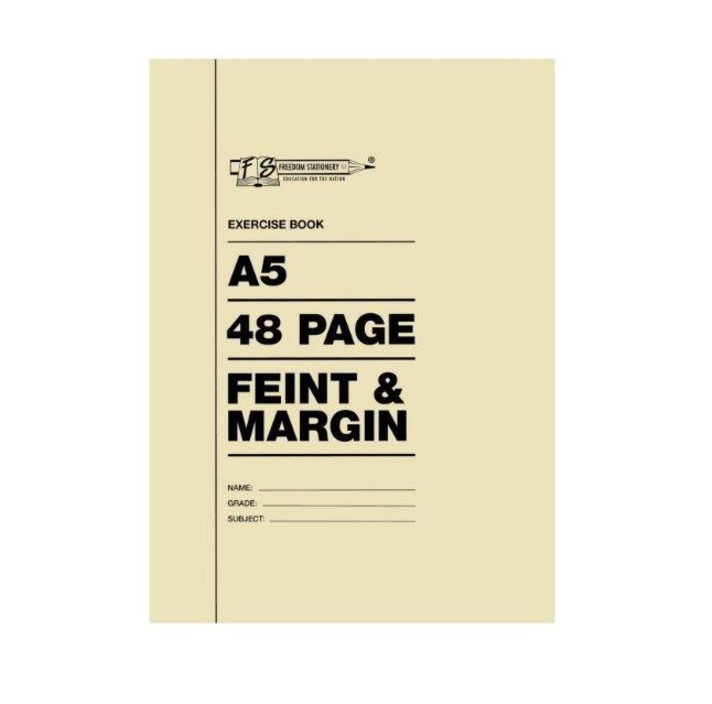 Croxley A5 48 Page Exercise Book- Feint & Margin