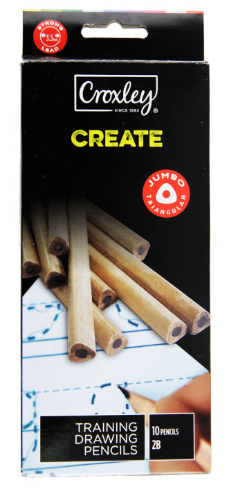 Croxley Training Pencils 2B - Box of 10