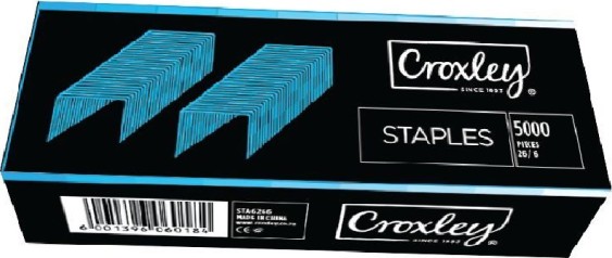 Croxley 26/6 Staples Box of 5000