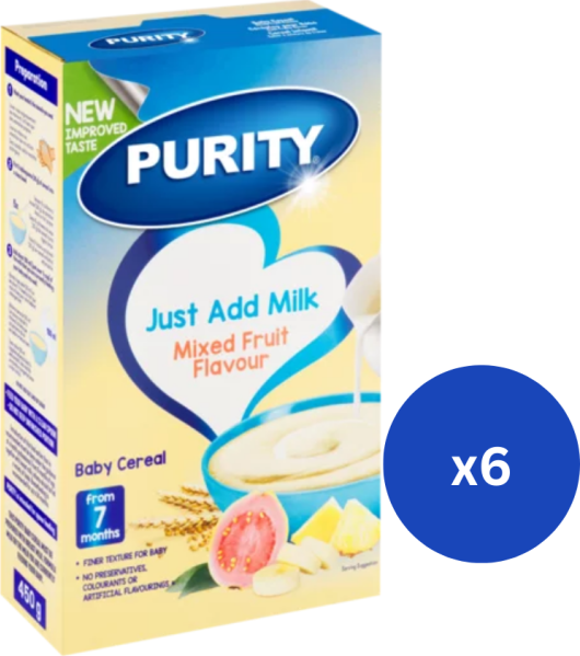 Purity Cereal Mixed Fruit 450g x 6