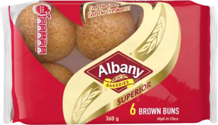 Albany Superior 6 x Brown Buns