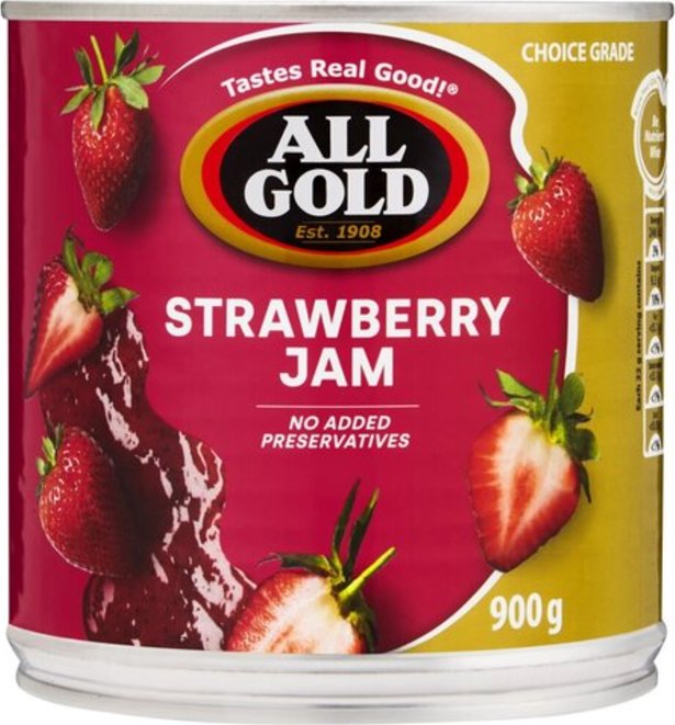All Gold Jam Strawberry 900g