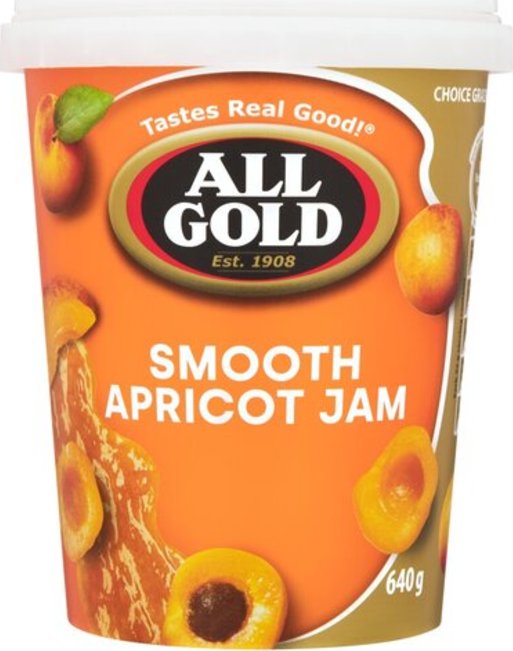 All Gold Jam Smooth Apricot 640g