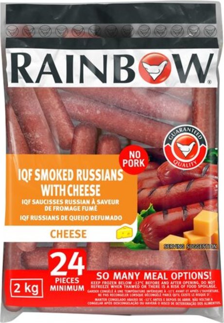 Rainbow Frozen Chicken Smoked Russian Cheese 2kg