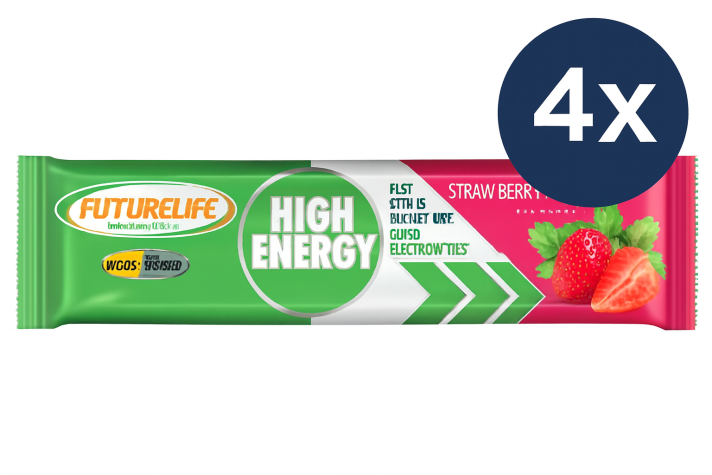 Futurelife High Energy Strawberry Crunch Flavoured Bar 4x40g (BB 12-01-2026)
