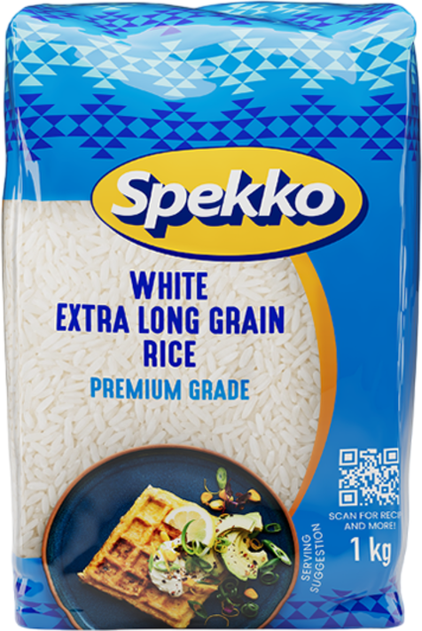 Spekko White Rice Saman 1kg (Best Before April 2026)