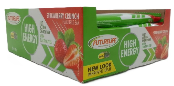Futurelife High Energy Strawberry Crunch Flavoured Bar case 20 (BB 12-01-2026)