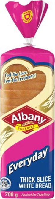 Everyday Thick Sliced White Bread 700g