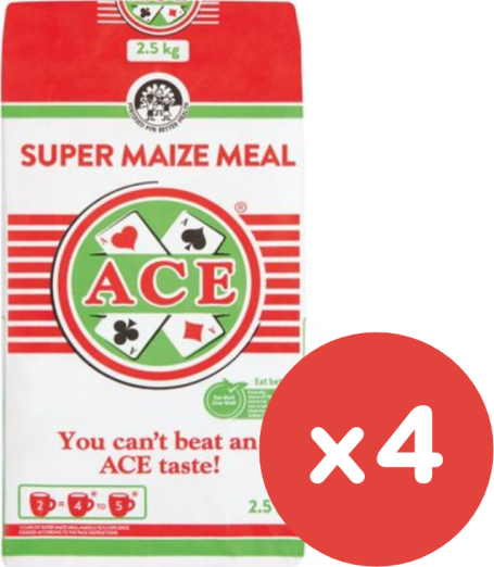 Ace Maize Meal 2.5kg x 4 (BB13/01/2026)