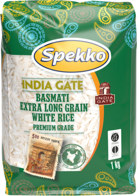 Spekko India Gate Pure Aromatic Basmati Rice 1kg (BestBefore March/April 2026)