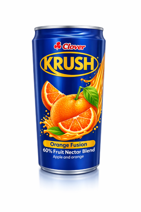 Clover Krush Sparkling 60% Fruit Nectar Blend 300ml Orange Fusion