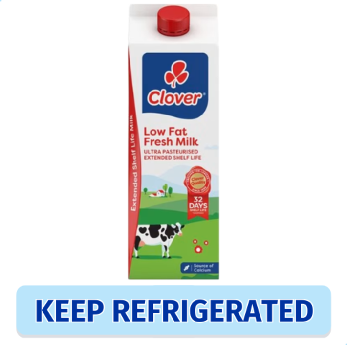 Clover Low Fat Ultra Pasteurised Fresh Milk 2L