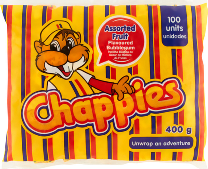 Chappies Assorted Fruit Gum 400g