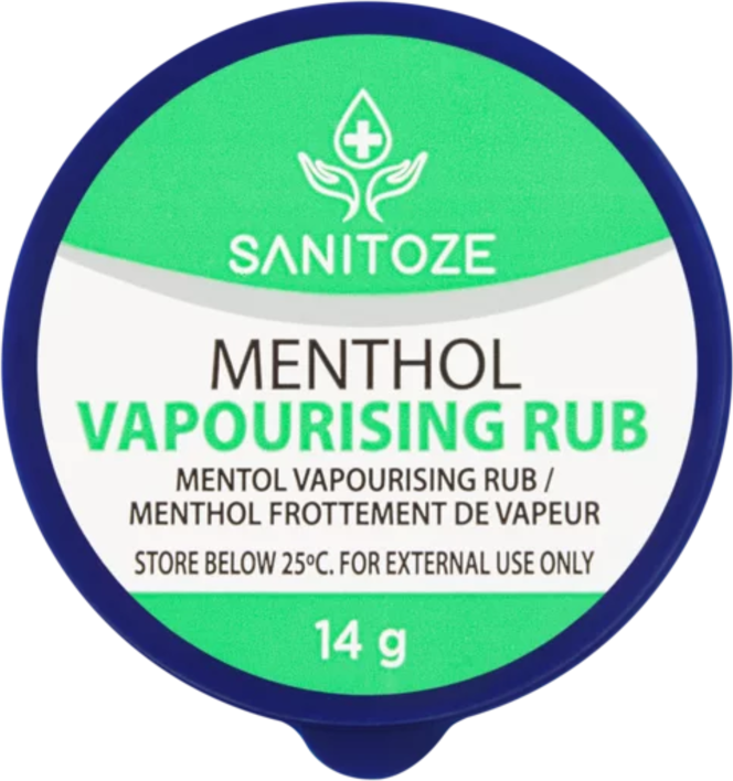 Sanitoze Menthol Vapourising Chest Rub 14g