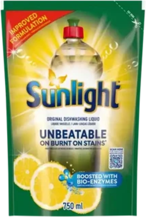 Sunlight Original Dishwashing Liquid Refill 750ml