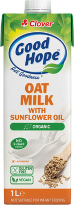 Clover Goodhope Organic Oat Milk 1L (BB March 2026)