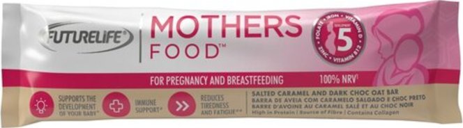 Futurelife Mothersfood Bars Mothers Food Bar Salted Caramel & Dark Choc(BB March 2026)