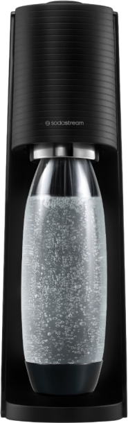 Sodastream Terra Black Sparkling Water Maker & 1L Bottle + CO2 cylinder